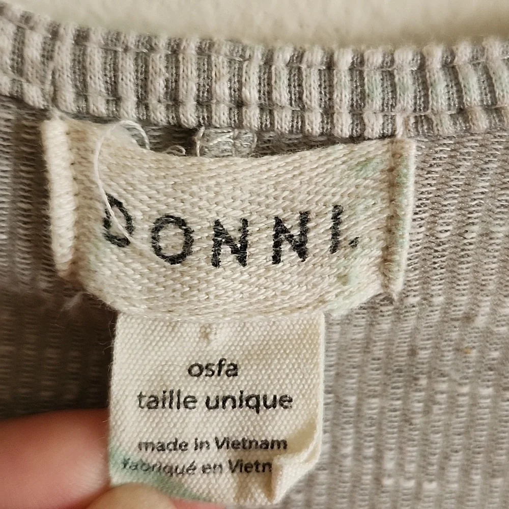 DONNI Light Gray Women's Cardigan Sweater, Lightweight, Pockets OS